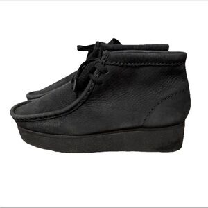 Wallabee Boots Black Suede Clarks Originals Women’s Sz 7.5